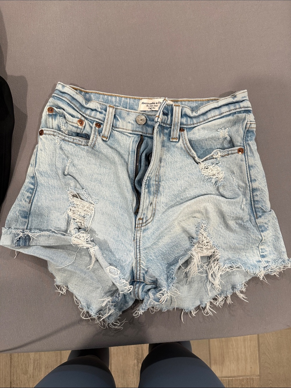 Abercrombie & Fitch the mom shorts high rise
